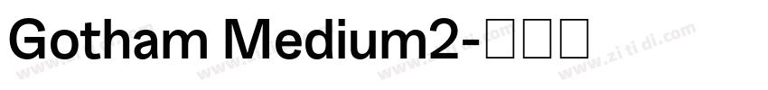 Gotham Medium2字体转换